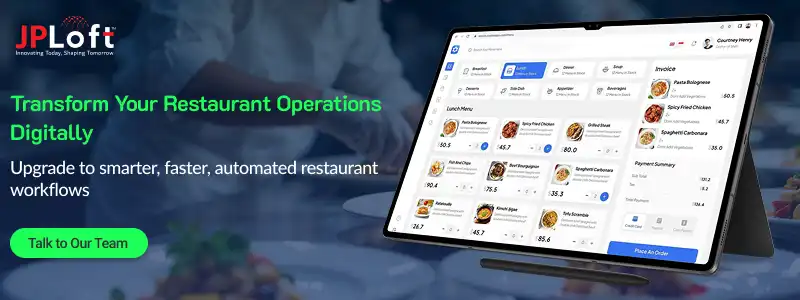 Transform Your Restaurant Operations Digitally CTA1